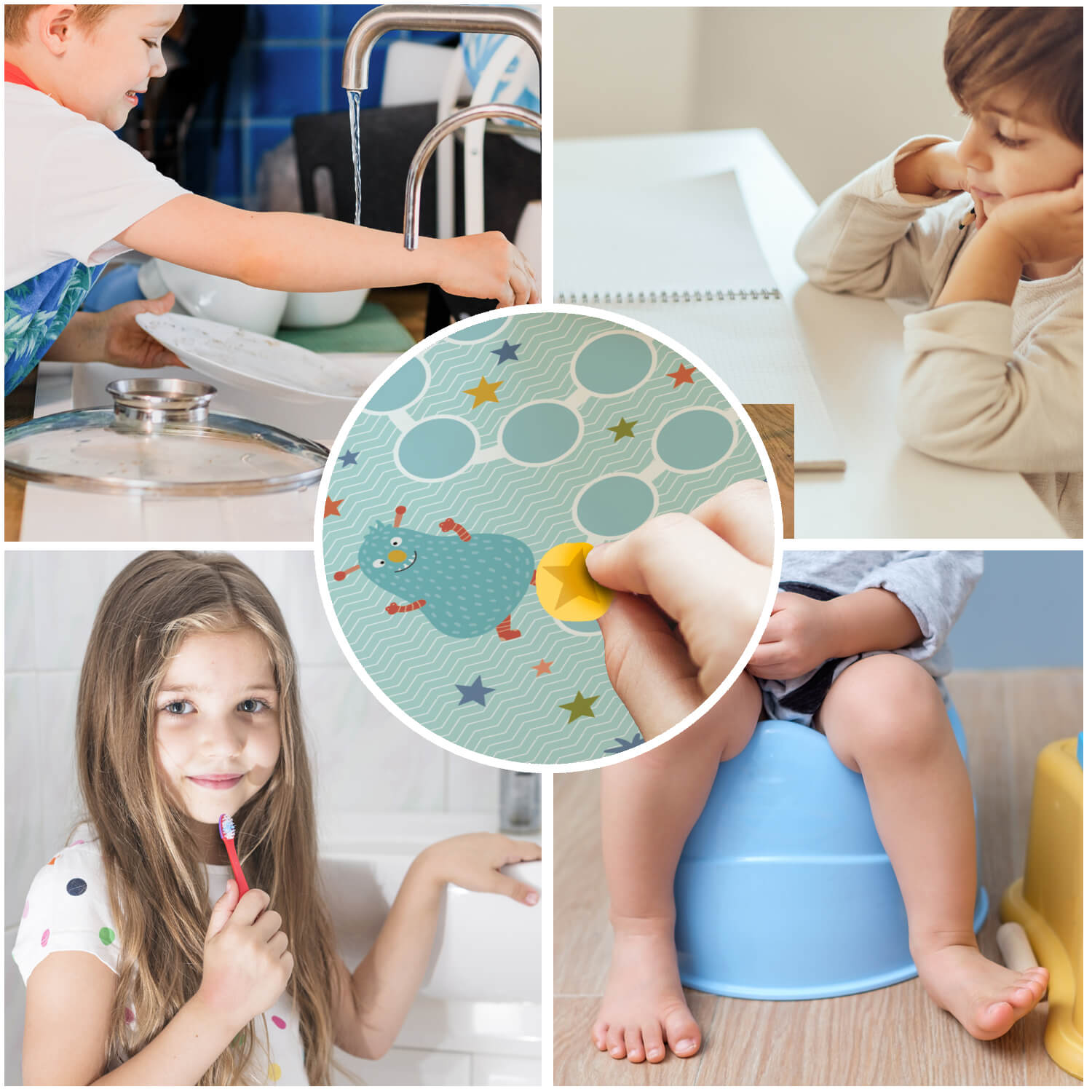 10 Belohnungstafeln für Kinder - Motiv Monster Jeka - malmichbunt.de