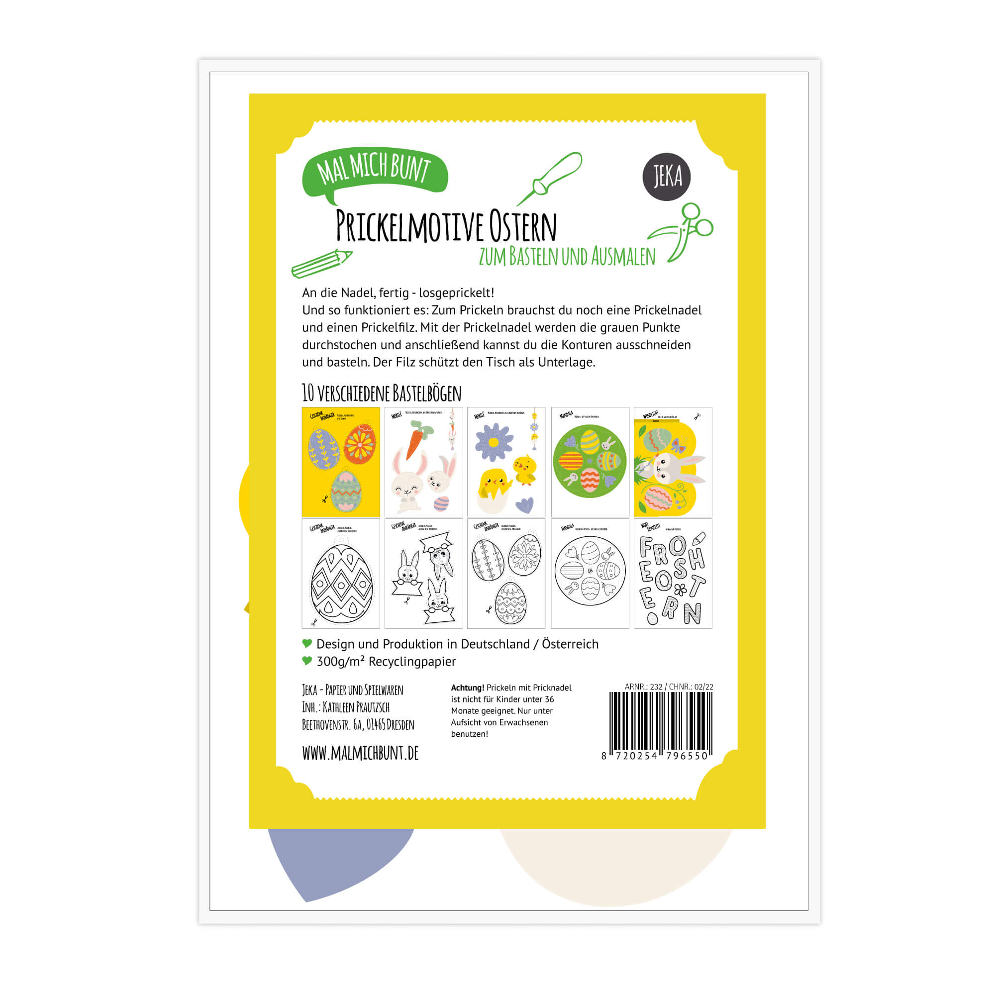 10 Prickelvorlagen Ostern Jeka - malmichbunt.de