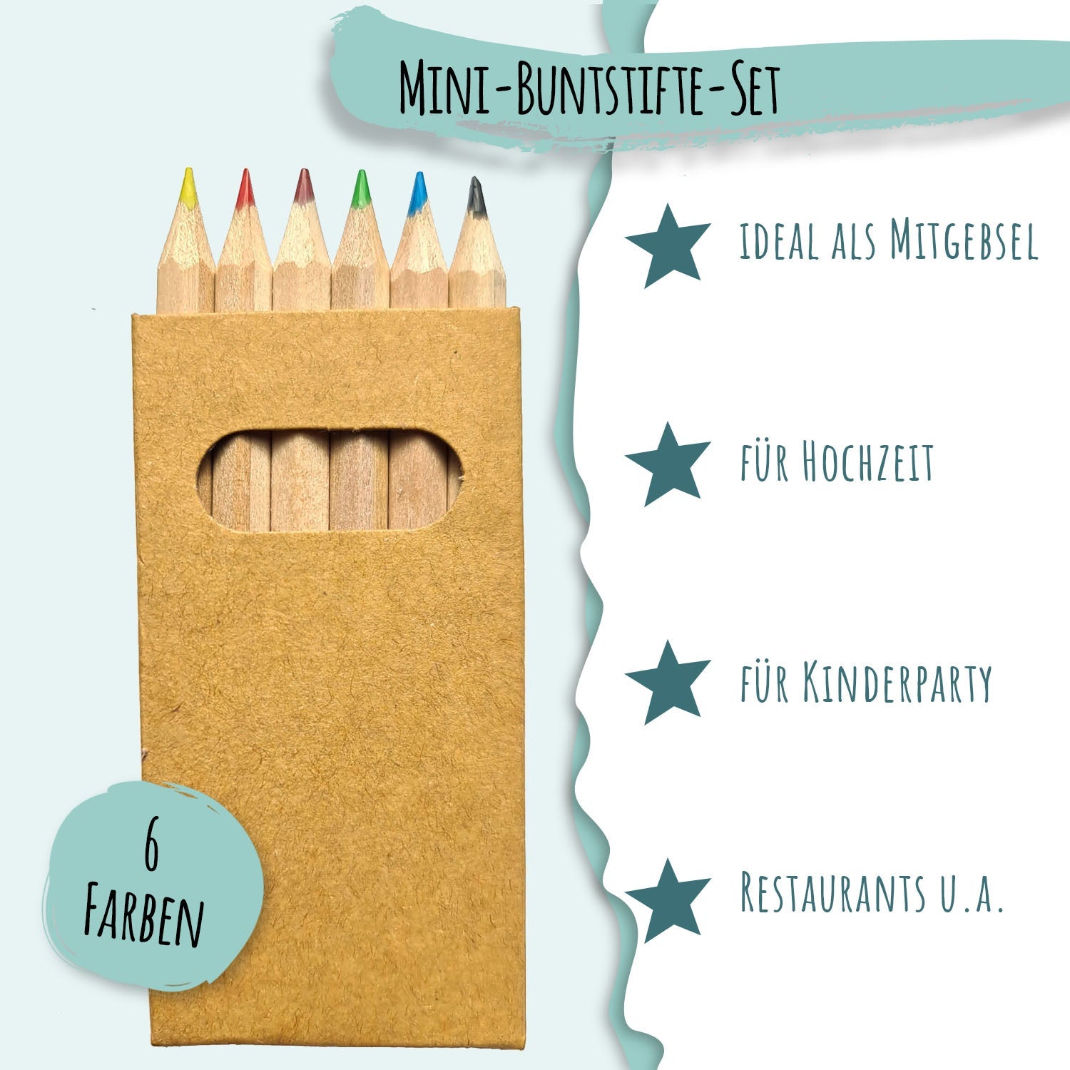 10er Set Buntstifte für Kinder Jeka - malmichbunt.de