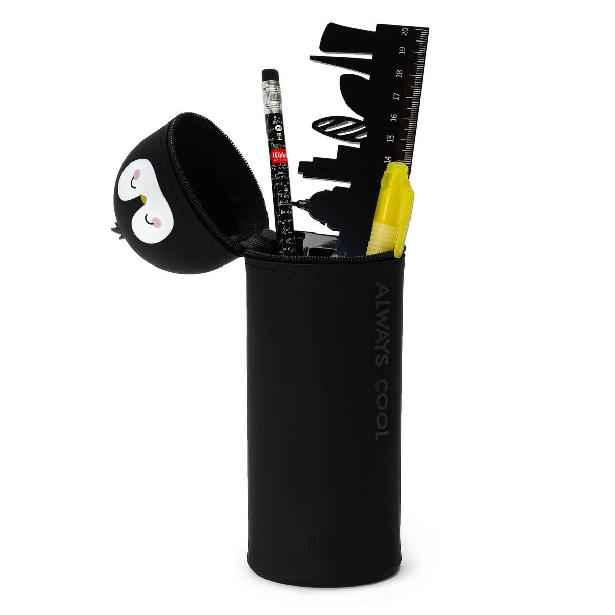 2 - in - 1 - Federmäppchen aus Silikon - Pinguin Legami - malmichbunt.de