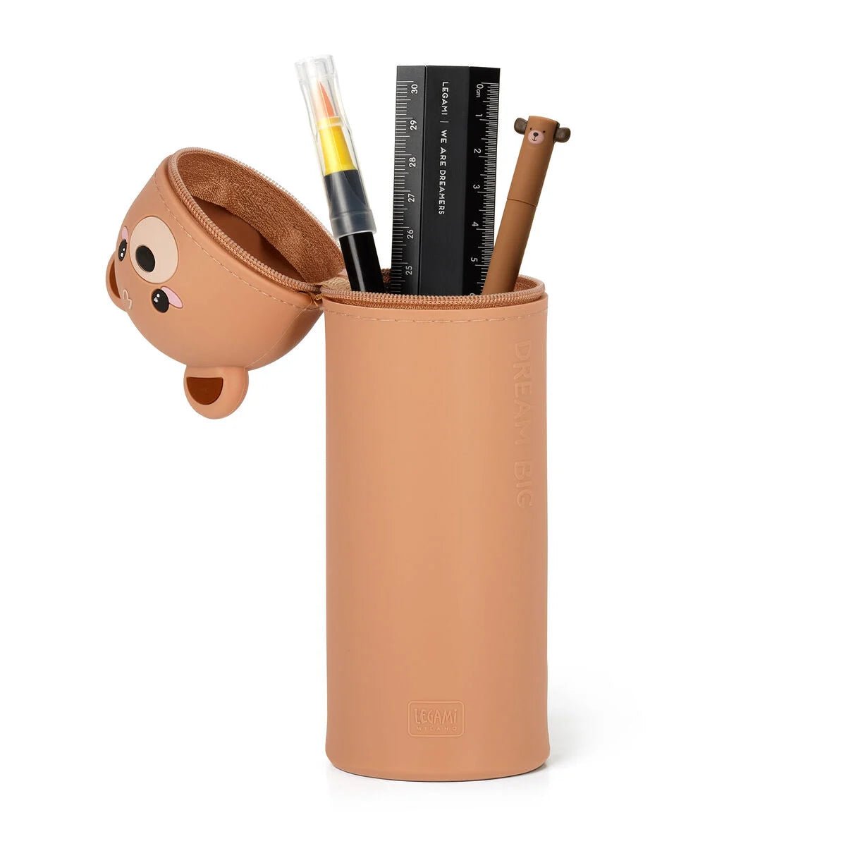 2 - in - 1 - Federmäppchen aus Silikon - Teddy Bär Legami - malmichbunt.de