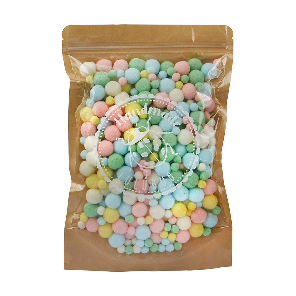 Lulubug PomPon Set, 500 Stück "Pastell"