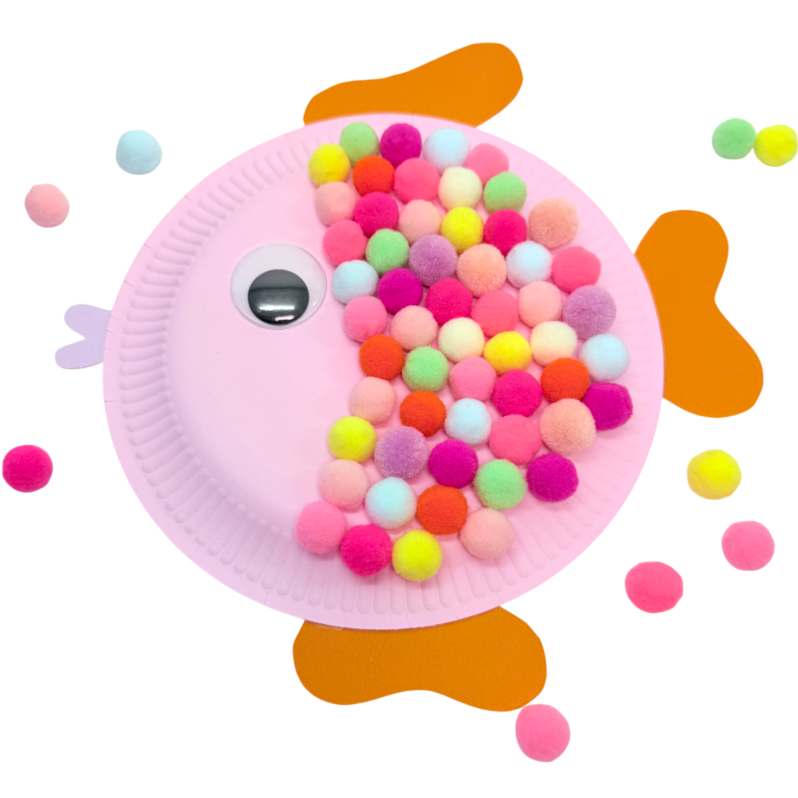 Lulubug PomPon Set, 500 Stück "Pastell"