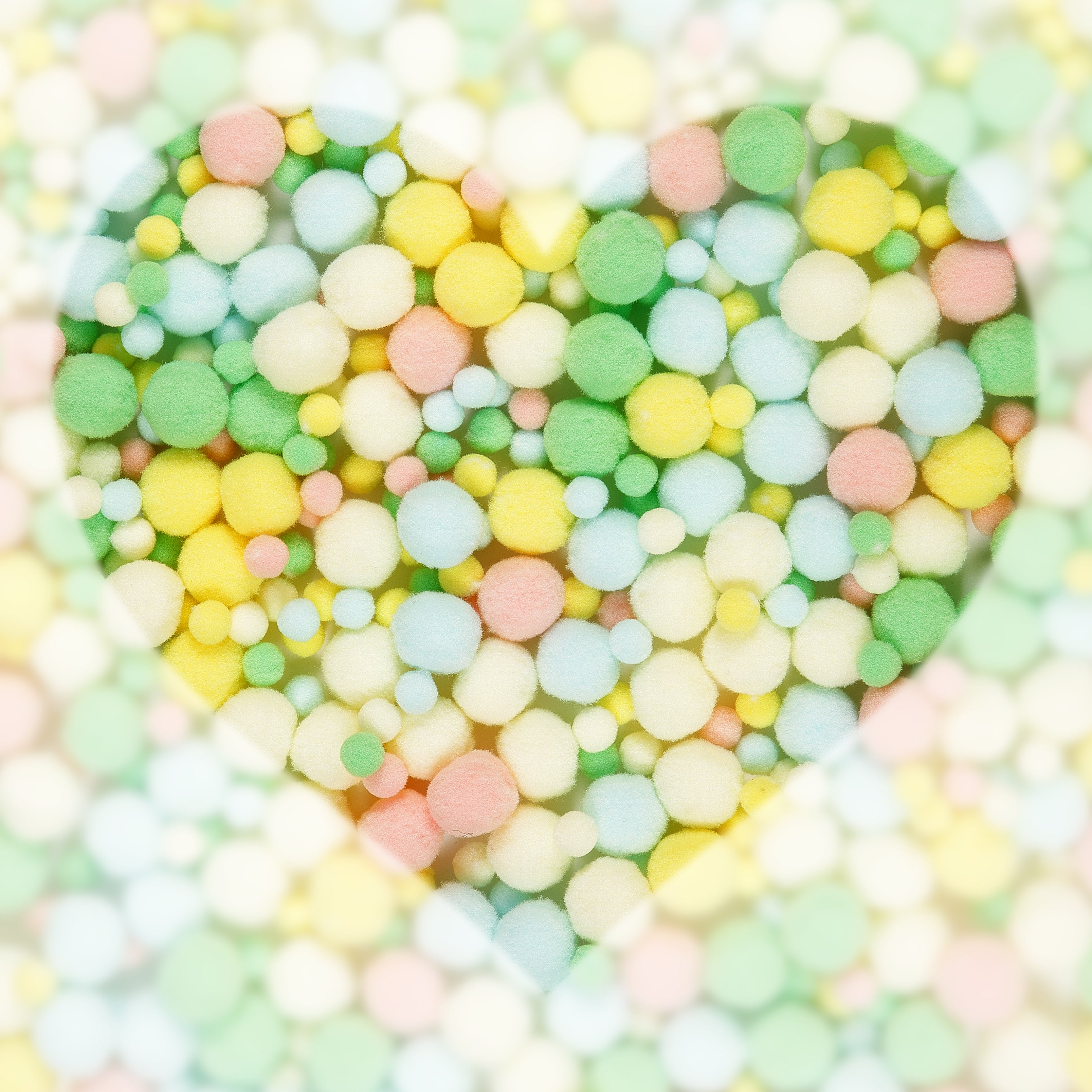 Lulubug PomPon Set, 500 Stück "Pastell"