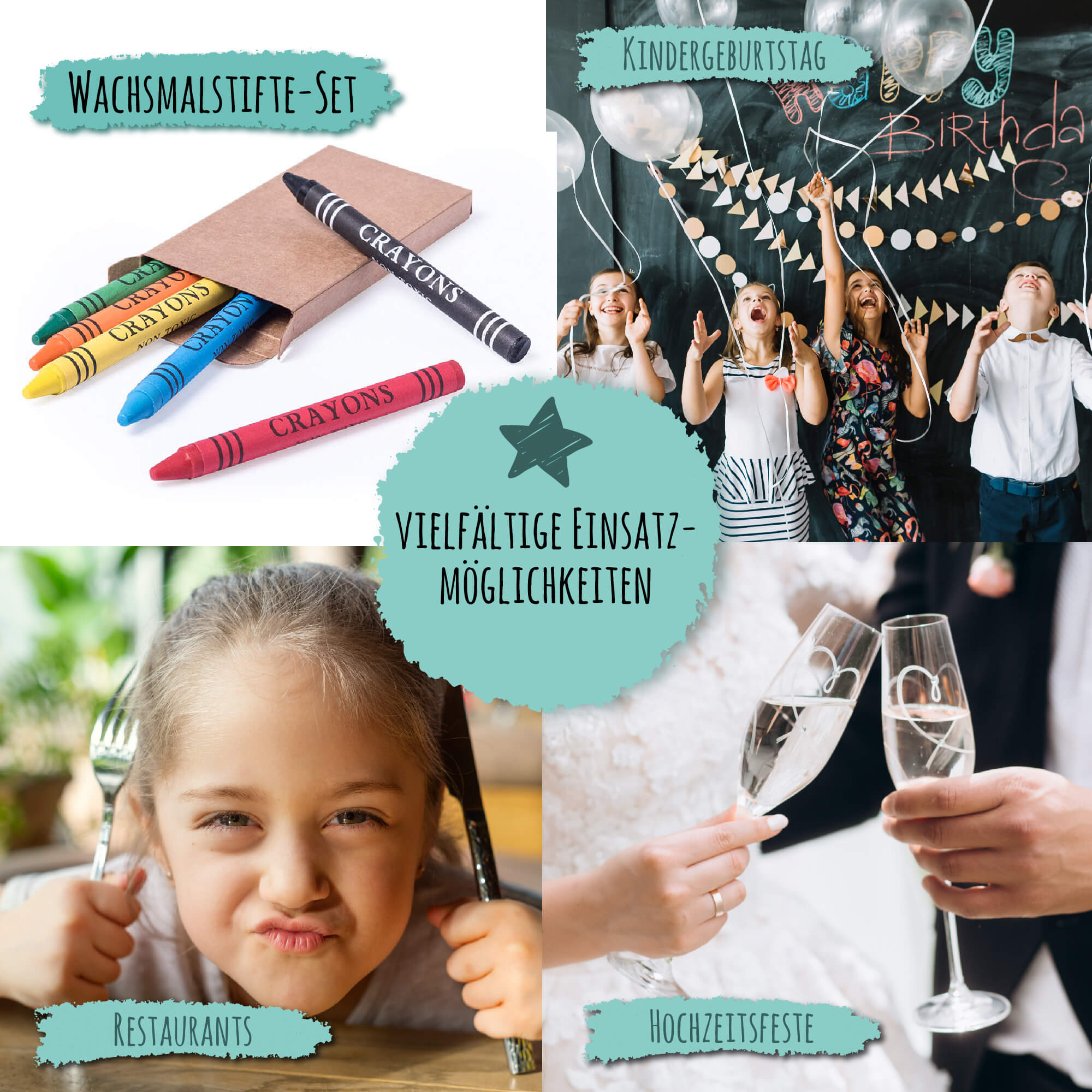 25er Set Wachsmalstifte Jeka - malmichbunt.de