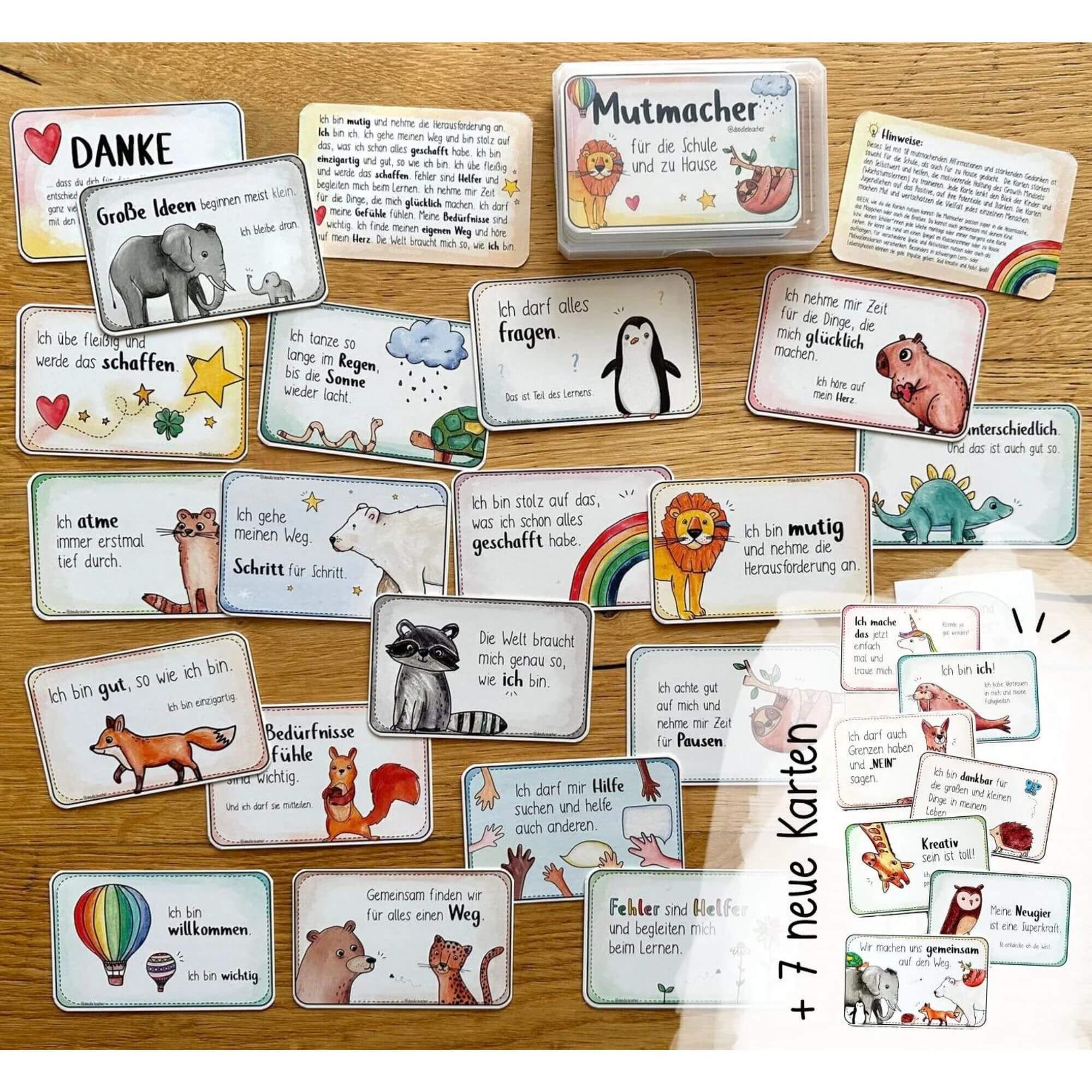 26 Mutmacherkarten mit Growth Mindset Doodleteacher - malmichbunt.de