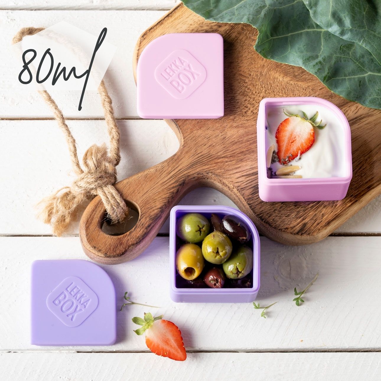 2er Set Lekkabox Silikondose - Lavender Lekkabox - malmichbunt.de