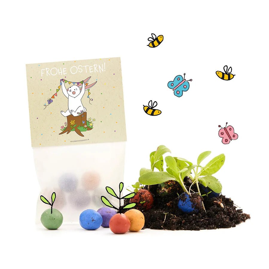 5 Blumenmurmeln im Tütchen – Osterhase Die Stadtgärtner - malmichbunt.de