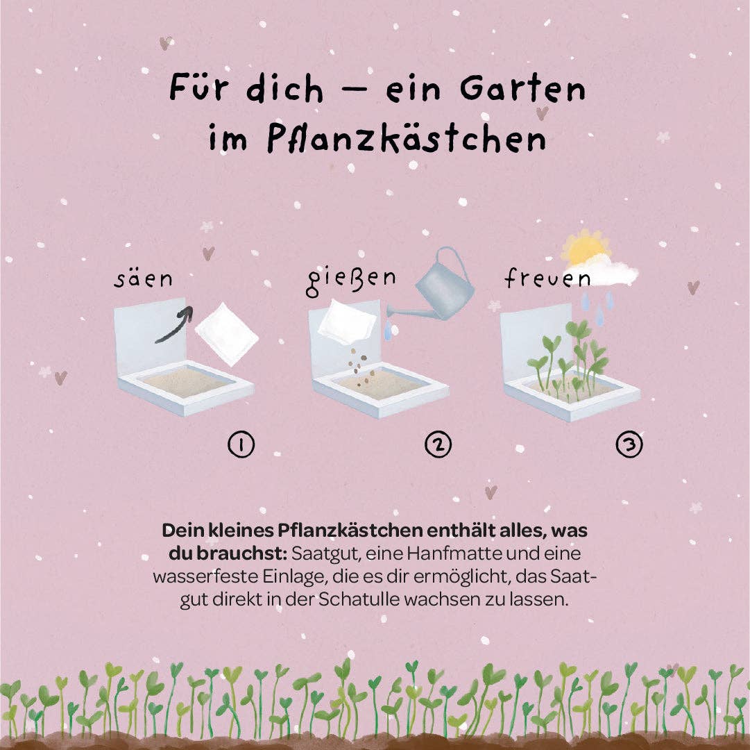 Pflanzkästchen - Danke wachsen