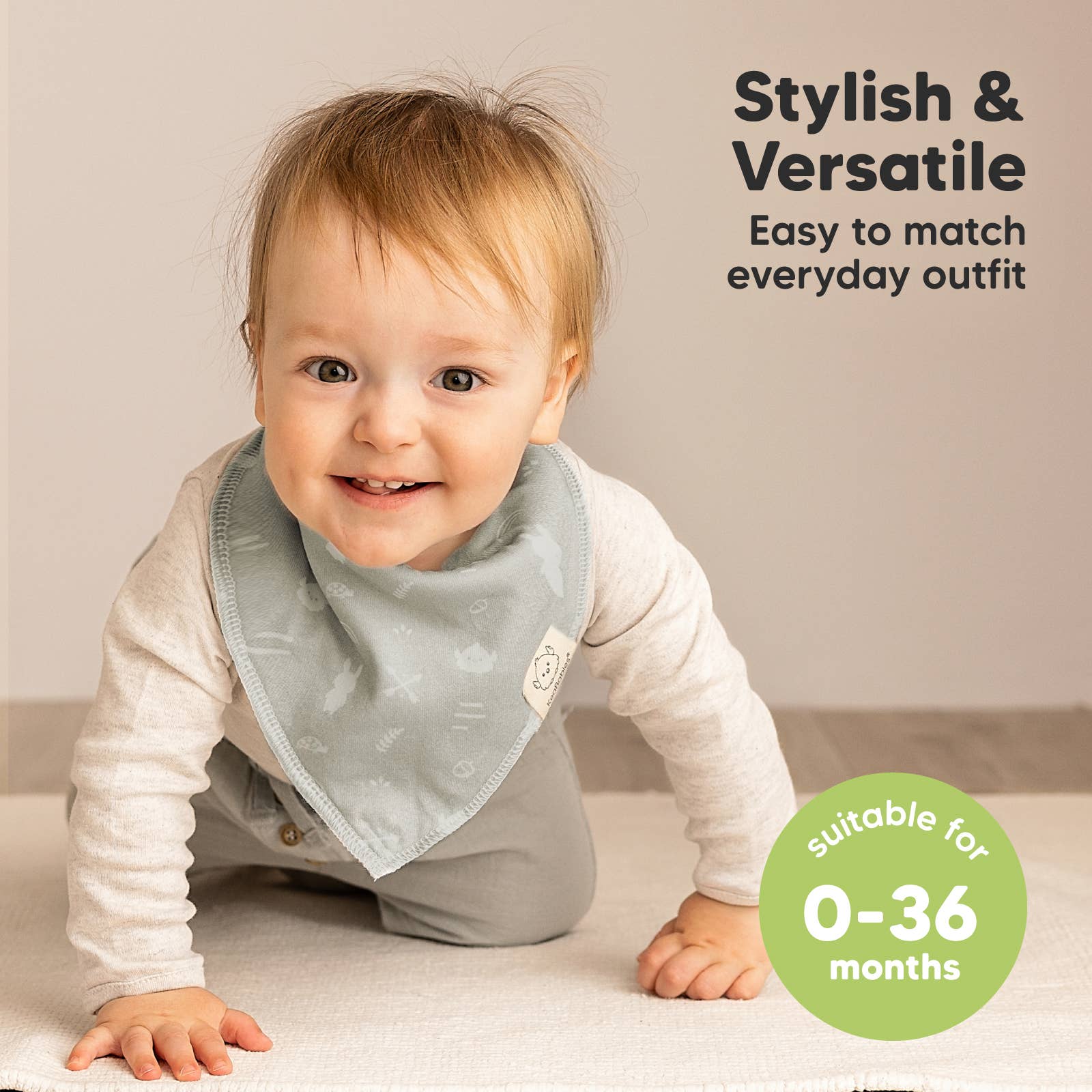 8er-Set Baby-Bandana-Lätzchen für Jungen und Mädchen: Nordisch KeaBabies - malmichbunt.de