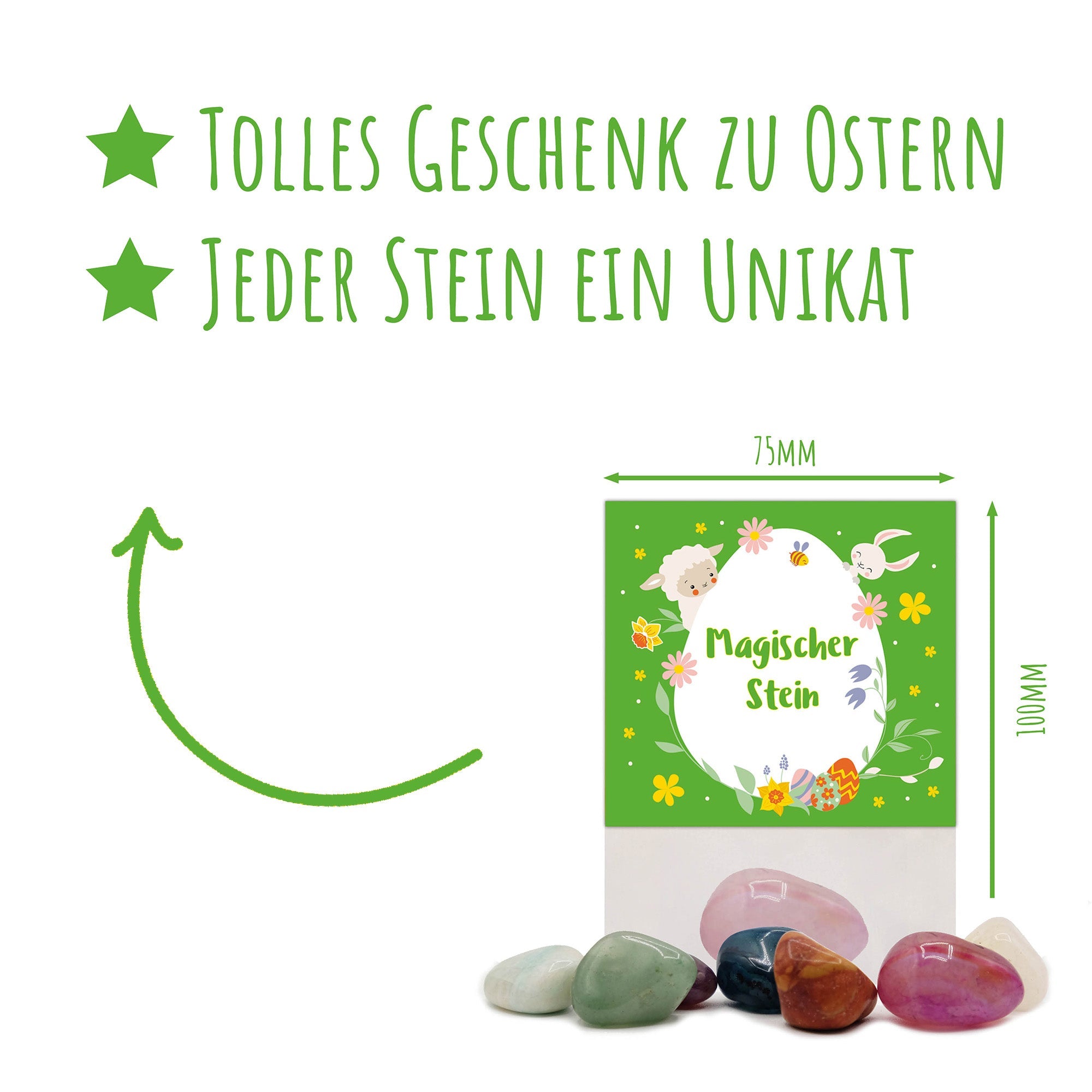 8er Set Glückssteine Ostern Jeka - malmichbunt.de