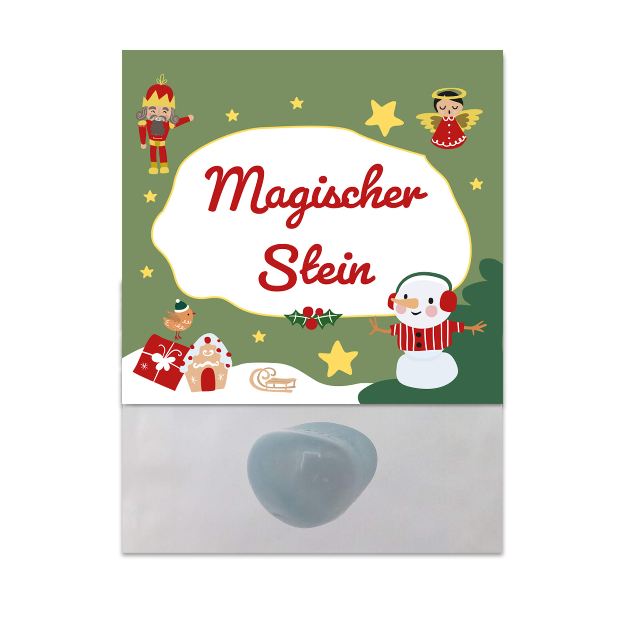 8er Set Glückssteine Weihnachten (Grün) Jeka - malmichbunt.de