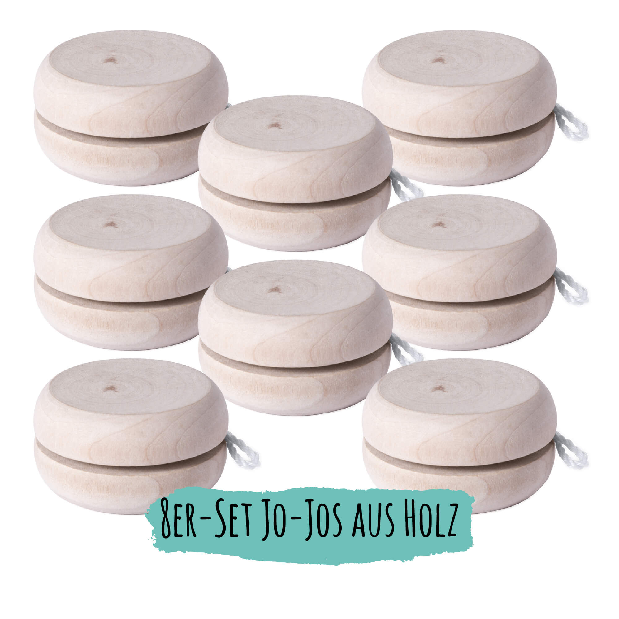 8er Set Jojo aus Holz Jeka - malmichbunt.de