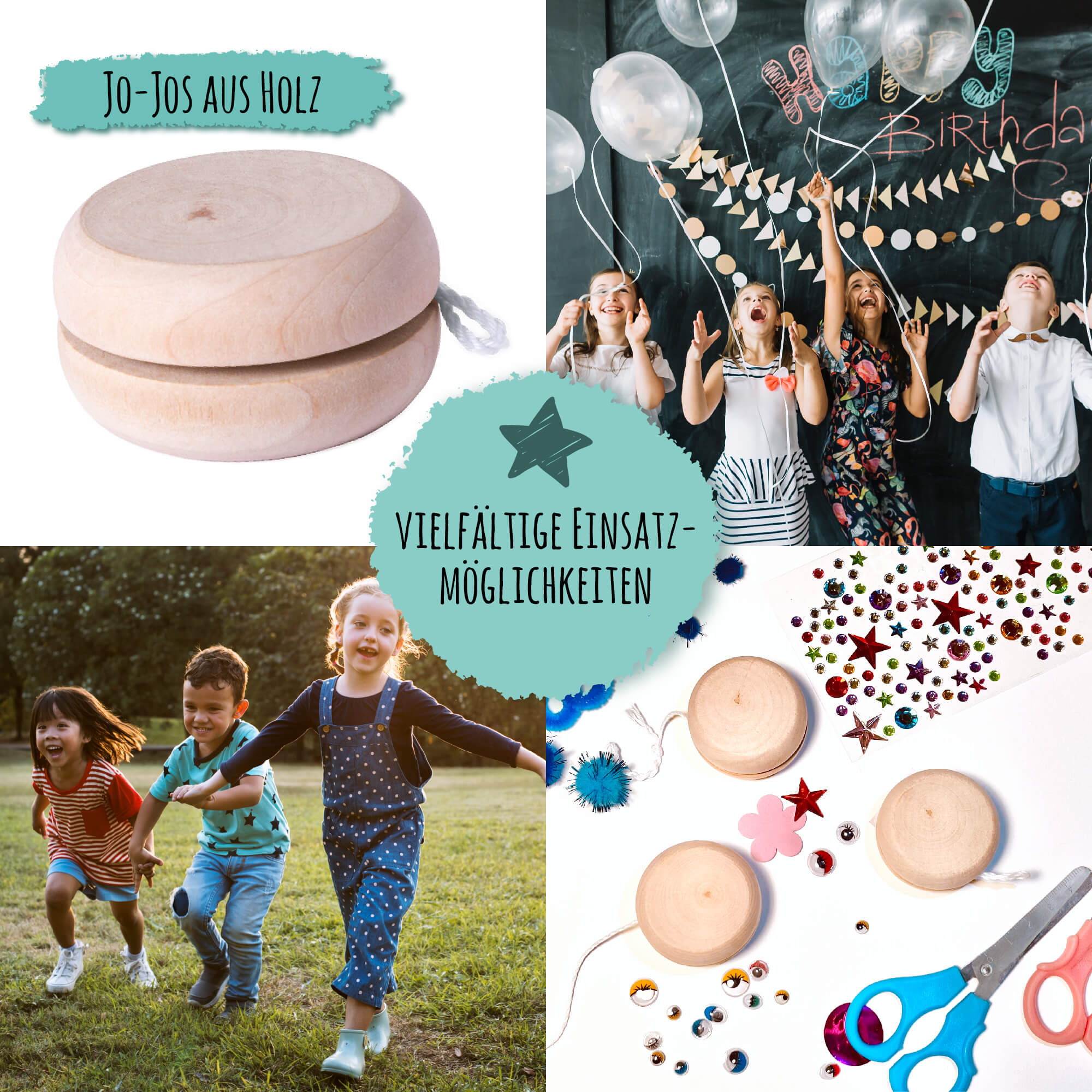 8er Set Jojo aus Holz Jeka - malmichbunt.de