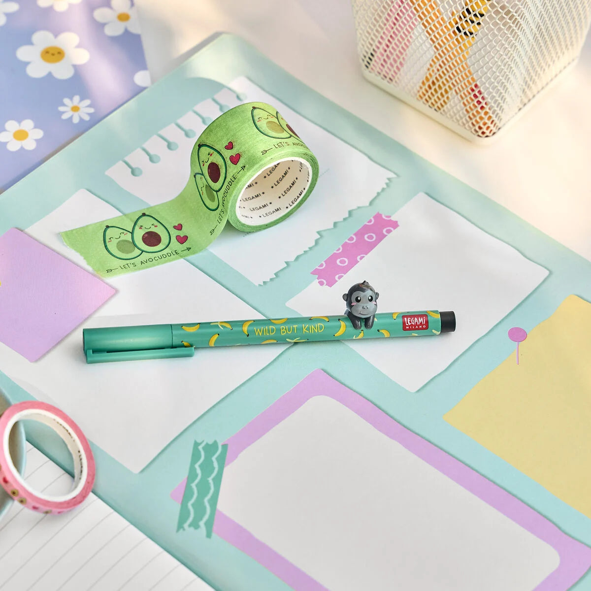 Lovely Friends Stift mit Deko-Tierchen Gorilla „Wild but Kind“