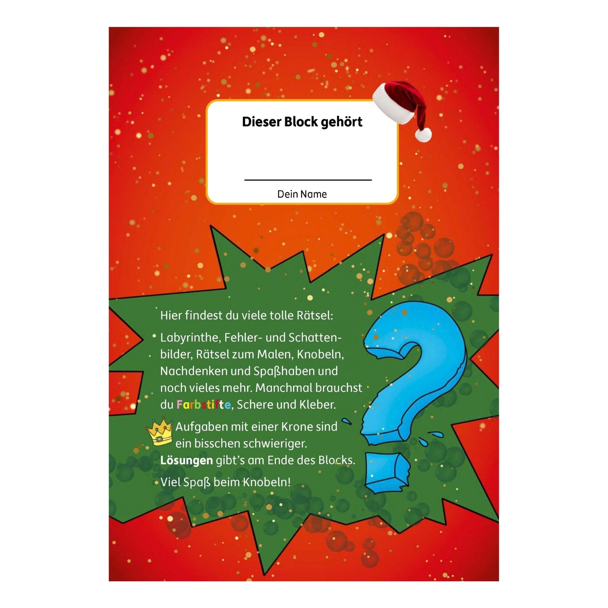 Weihnachtsrätsel ab 6 Jahre - Rätselblock Nr. 370