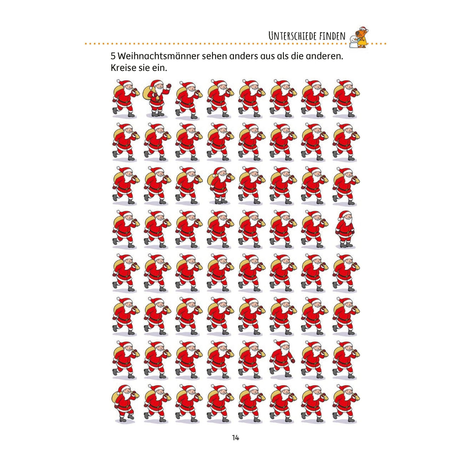 Weihnachtsrätsel ab 6 Jahre - Rätselblock Nr. 370