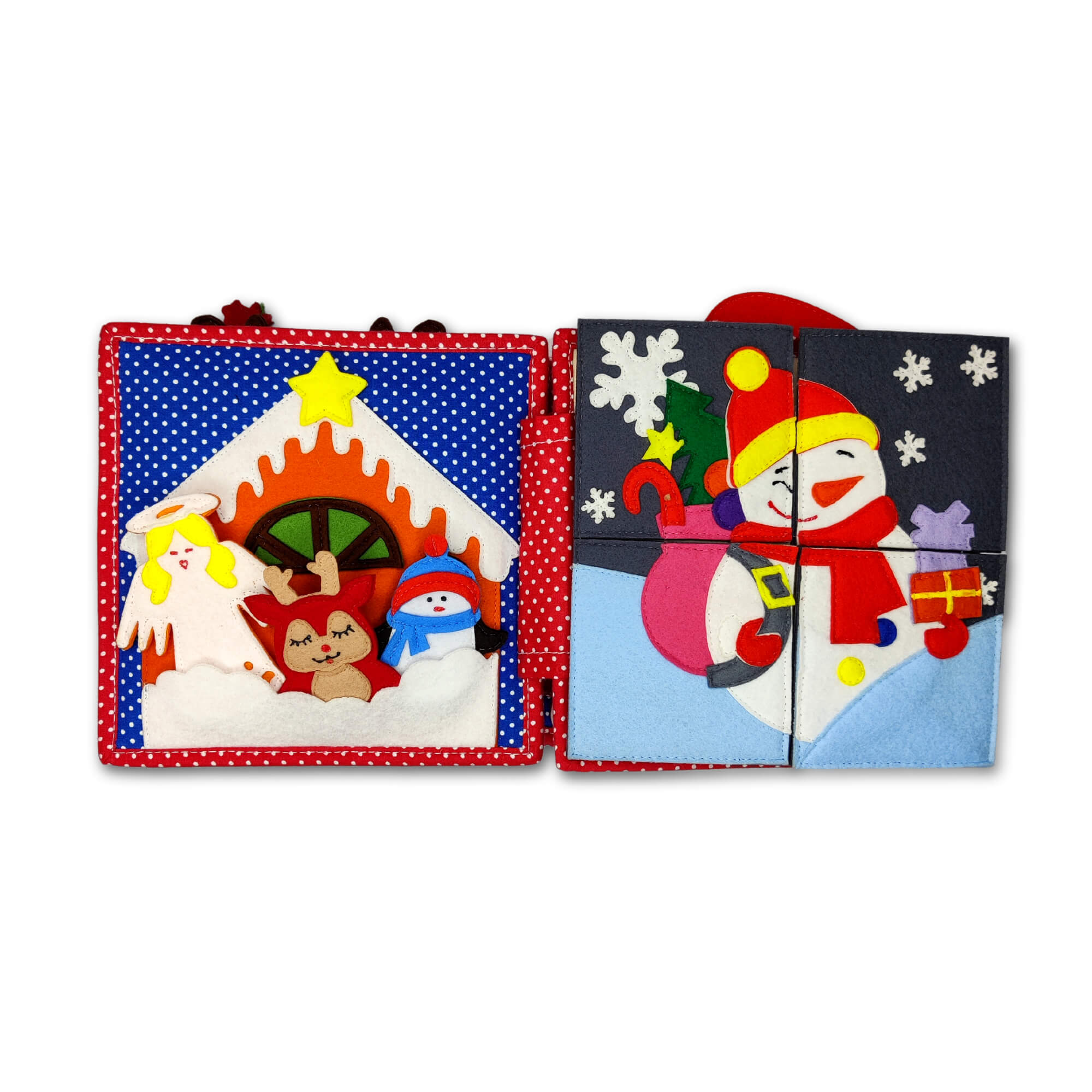 Mini Quiet Book "Weihnachten" (ab 18 Monaten) Jolly Designs - malmichbunt.de