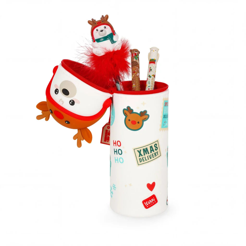 Weihnachtliches 2-in-1-Etui aus Silikon Polar Bear - Kawaii