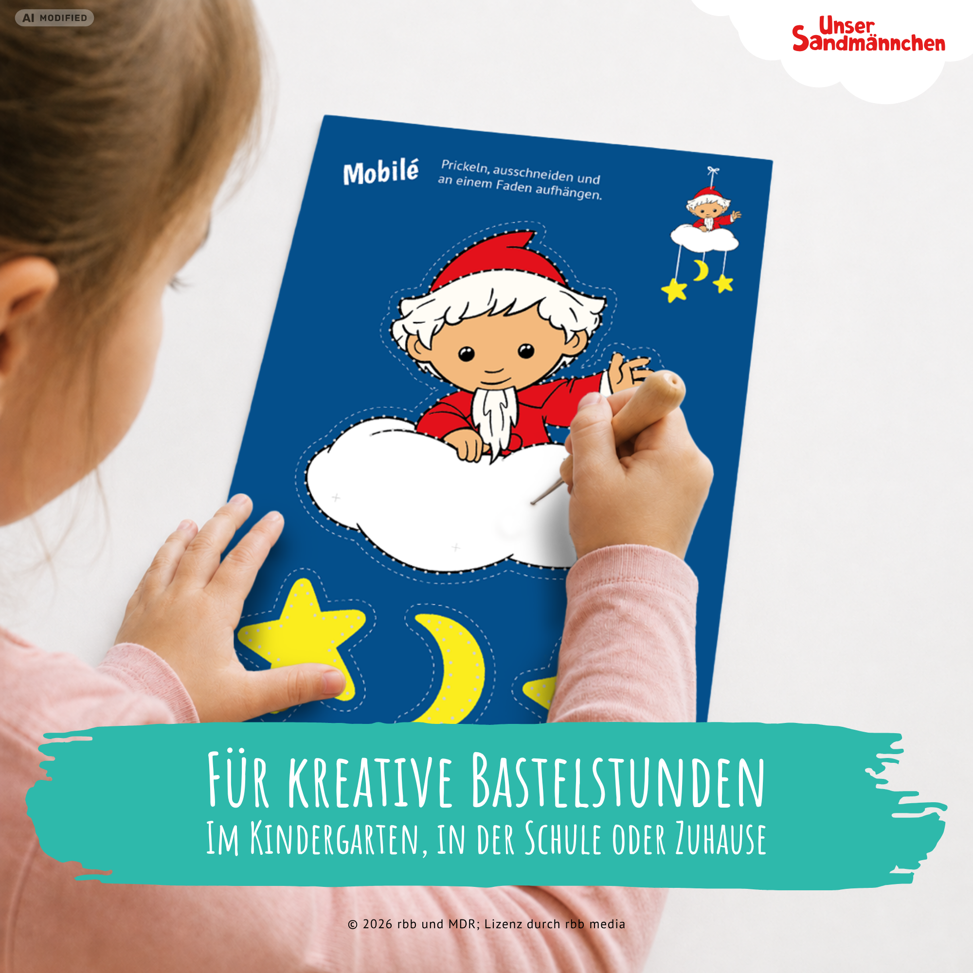 Unser Sandmännchen - 10 Prickelvorlagen zum Basteln