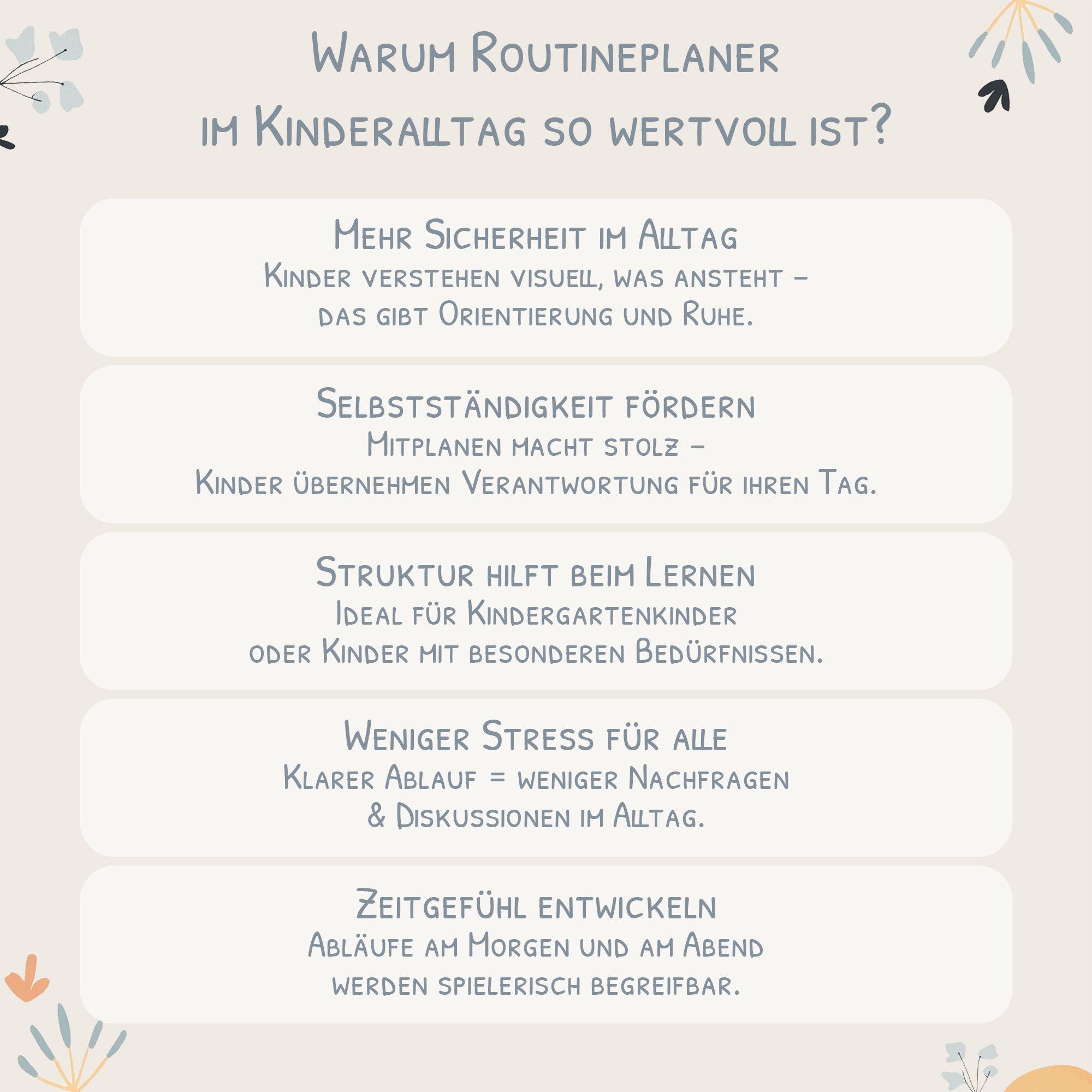 Routineplaner (Morgen & Abend) inkl. 105 Routinekärtchen - Elephant