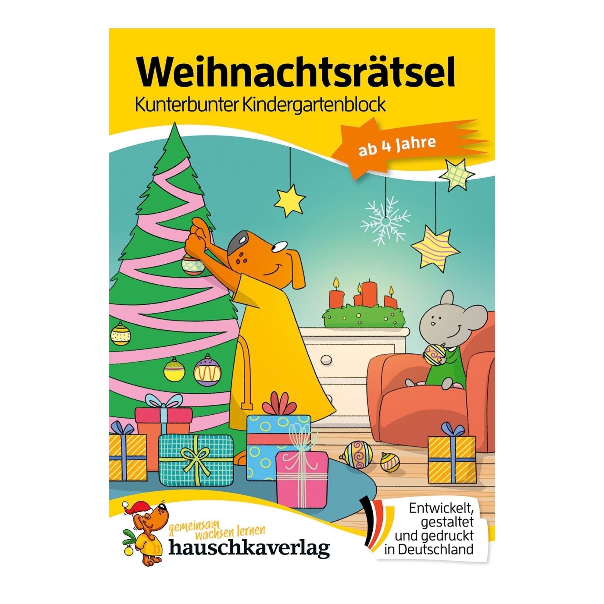 Weihnachtsrätsel ab 4 Jahre - Rätselblock Nr. 390