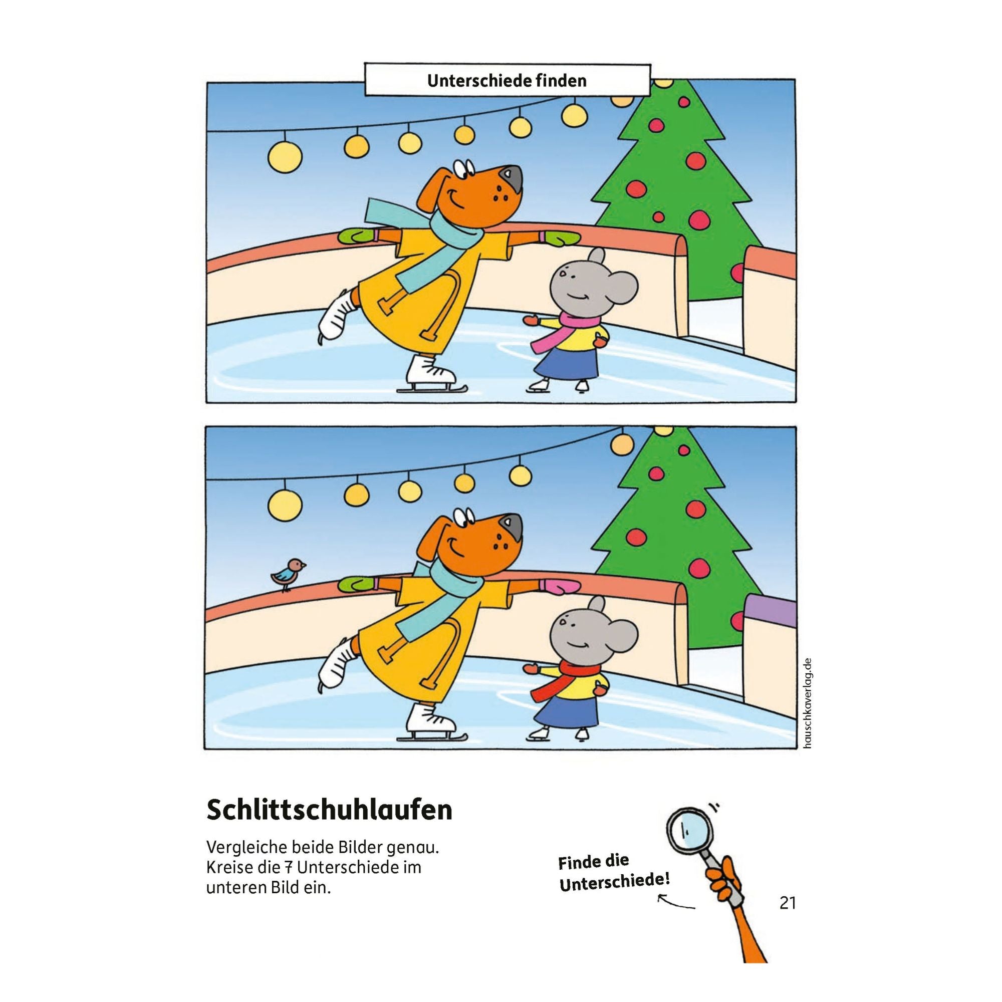 Weihnachtsrätsel ab 4 Jahre - Rätselblock Nr. 390