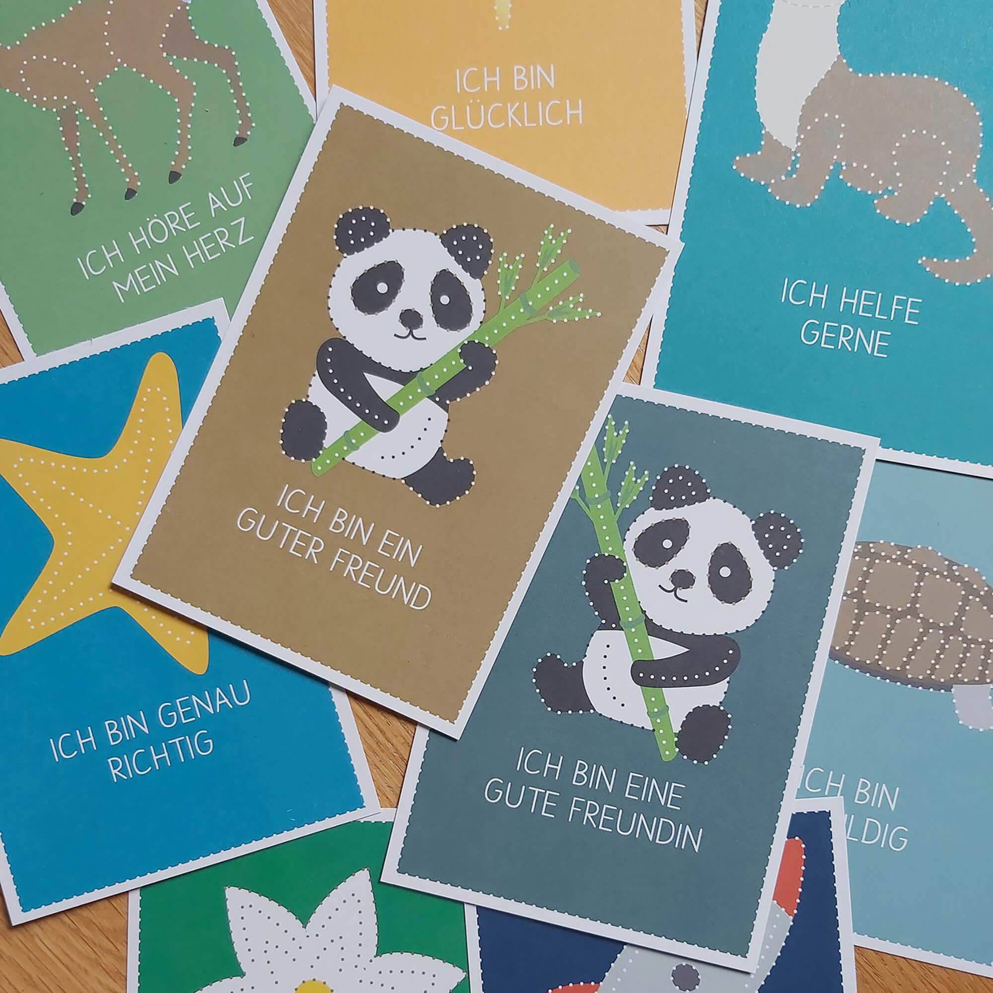 Affirmationskarten Prickelvorlagen 24+1 Familienmomente - malmichbunt.de