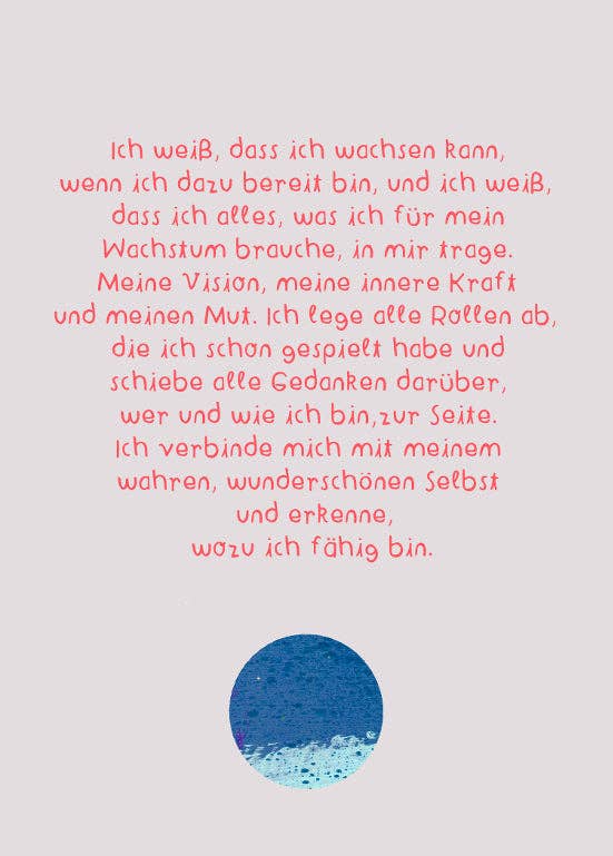 Affirmationskarten Set für Erwachsene - "Karten für ein gutes Leben" Frau Ottilie - malmichbunt.de
