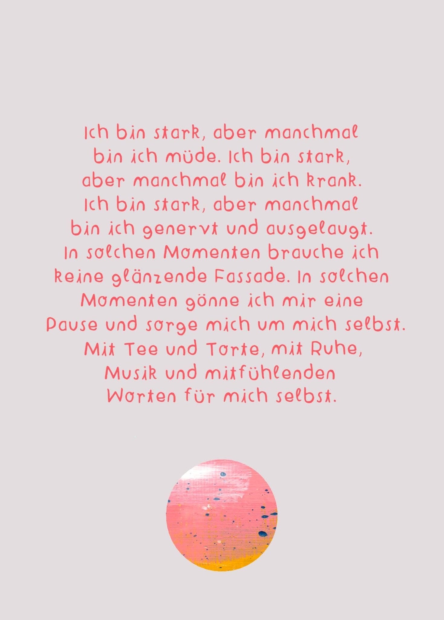 Affirmationskarten Set für Erwachsene - "Karten für ein gutes Leben" Frau Ottilie - malmichbunt.de