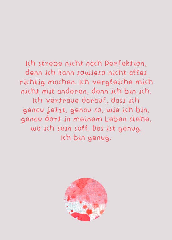 Affirmationskarten Set für Erwachsene - "Karten für ein gutes Leben" Frau Ottilie - malmichbunt.de
