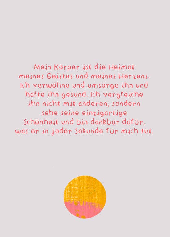 Affirmationskarten Set für Erwachsene - "Karten für ein gutes Leben" Frau Ottilie - malmichbunt.de