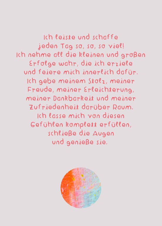 Affirmationskarten Set für Erwachsene - "Karten für ein gutes Leben" Frau Ottilie - malmichbunt.de