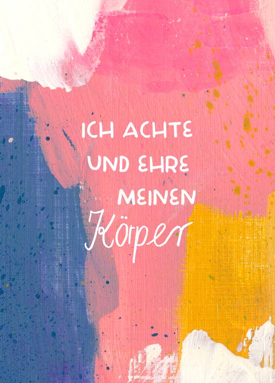 Affirmationskarten Set für Erwachsene - "Karten für ein gutes Leben" Frau Ottilie - malmichbunt.de