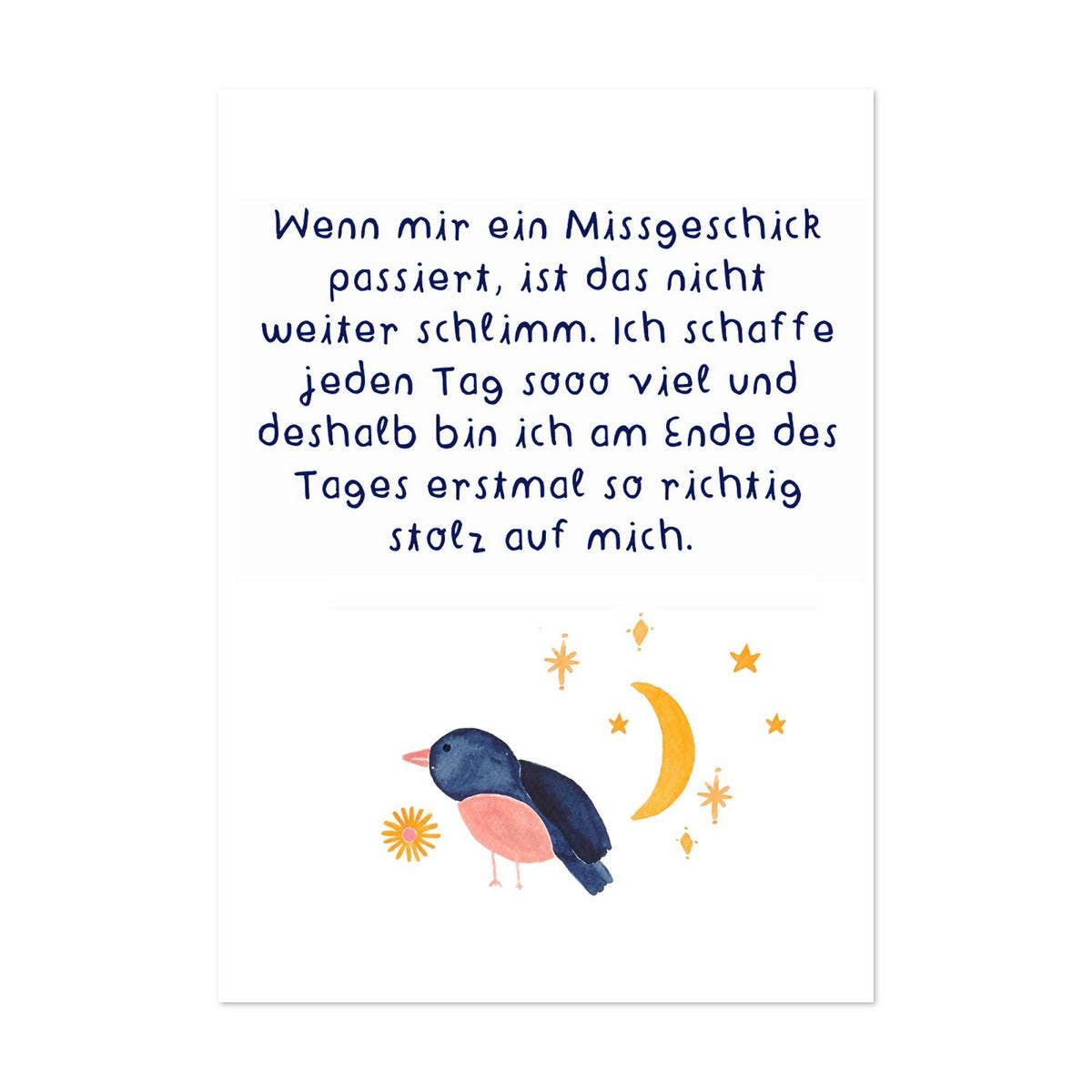 Affirmationskarten Set für Kinder - "Karten für ein schönes Leben" Frau Ottilie - malmichbunt.de