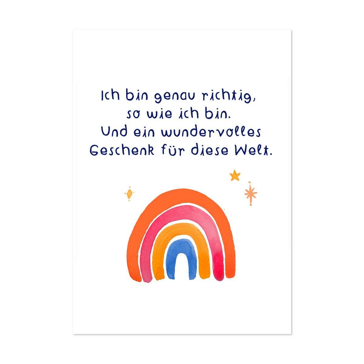 Affirmationskarten Set für Kinder - "Karten für ein schönes Leben" Frau Ottilie - malmichbunt.de