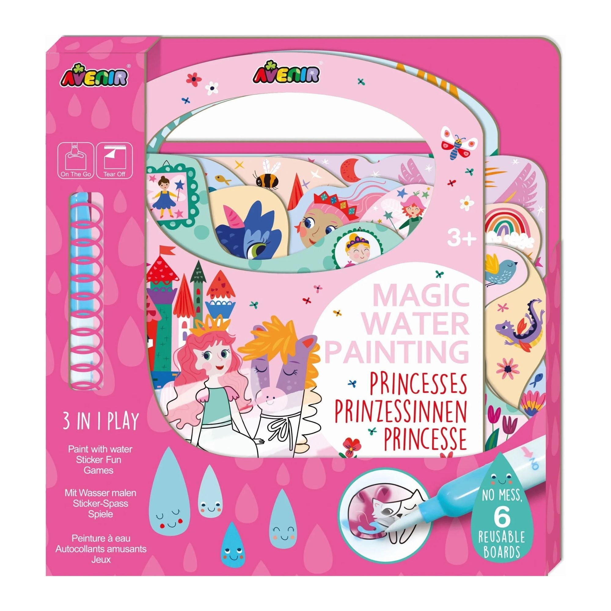 Avenir Wassermalbuch Prinzessinnen Avenir - malmichbunt.de