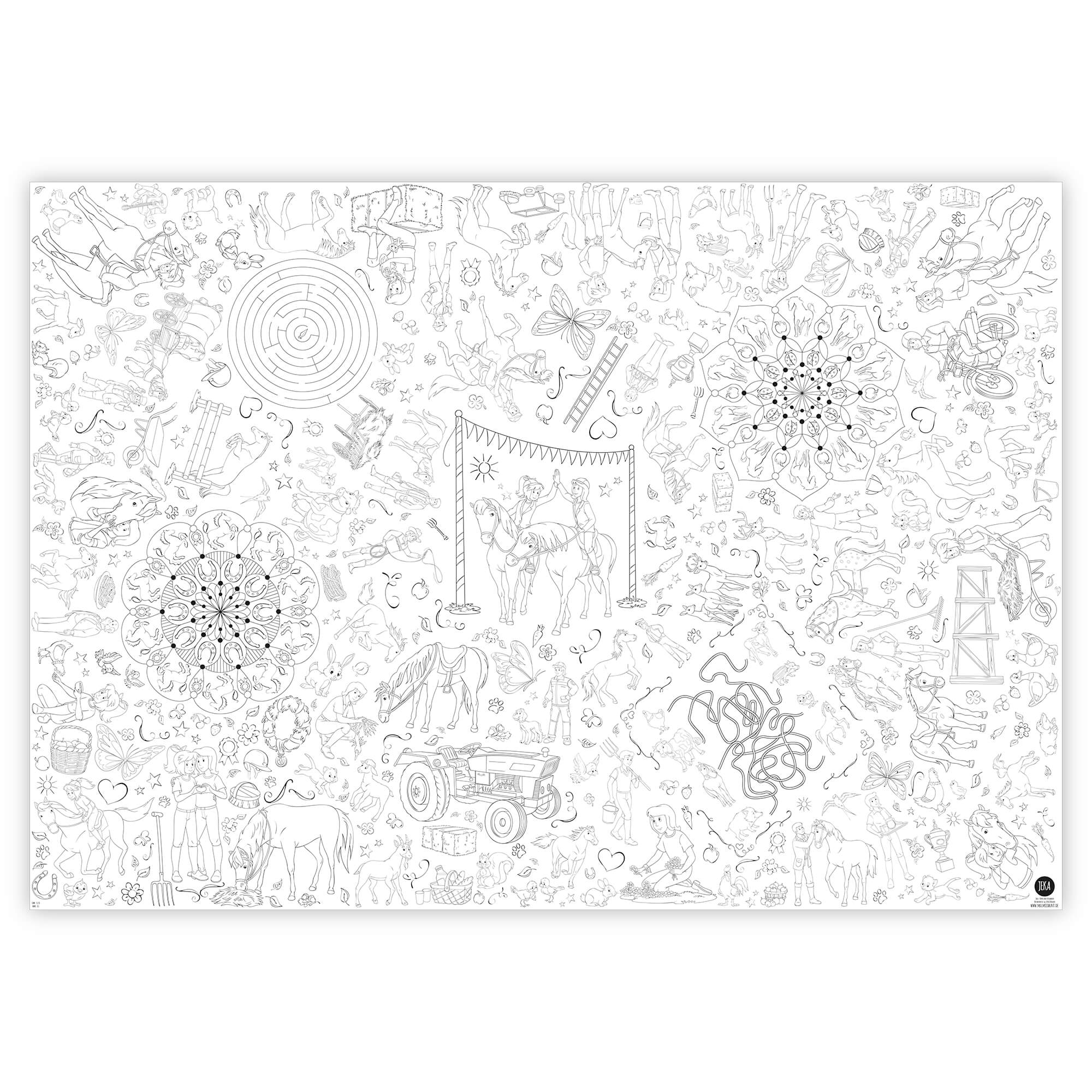 B - Ware Ausmal - Tischdecke Bibi & Tina Jeka - malmichbunt.de