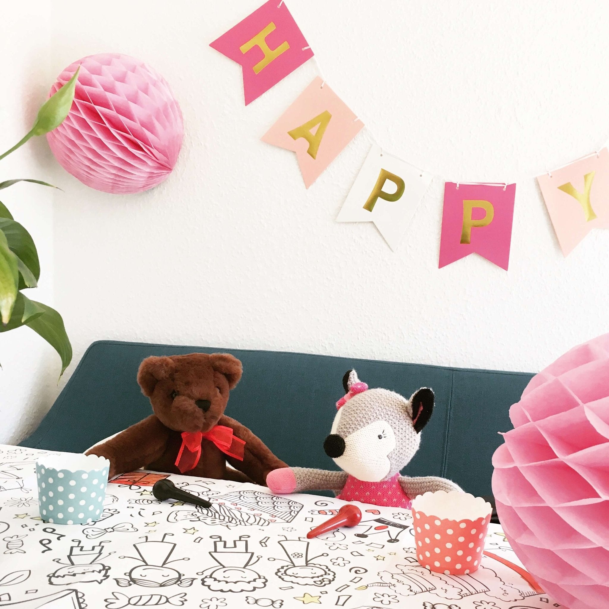 B - Ware Ausmal - Tischdecke “Kindergeburtstag” Jeka - malmichbunt.de