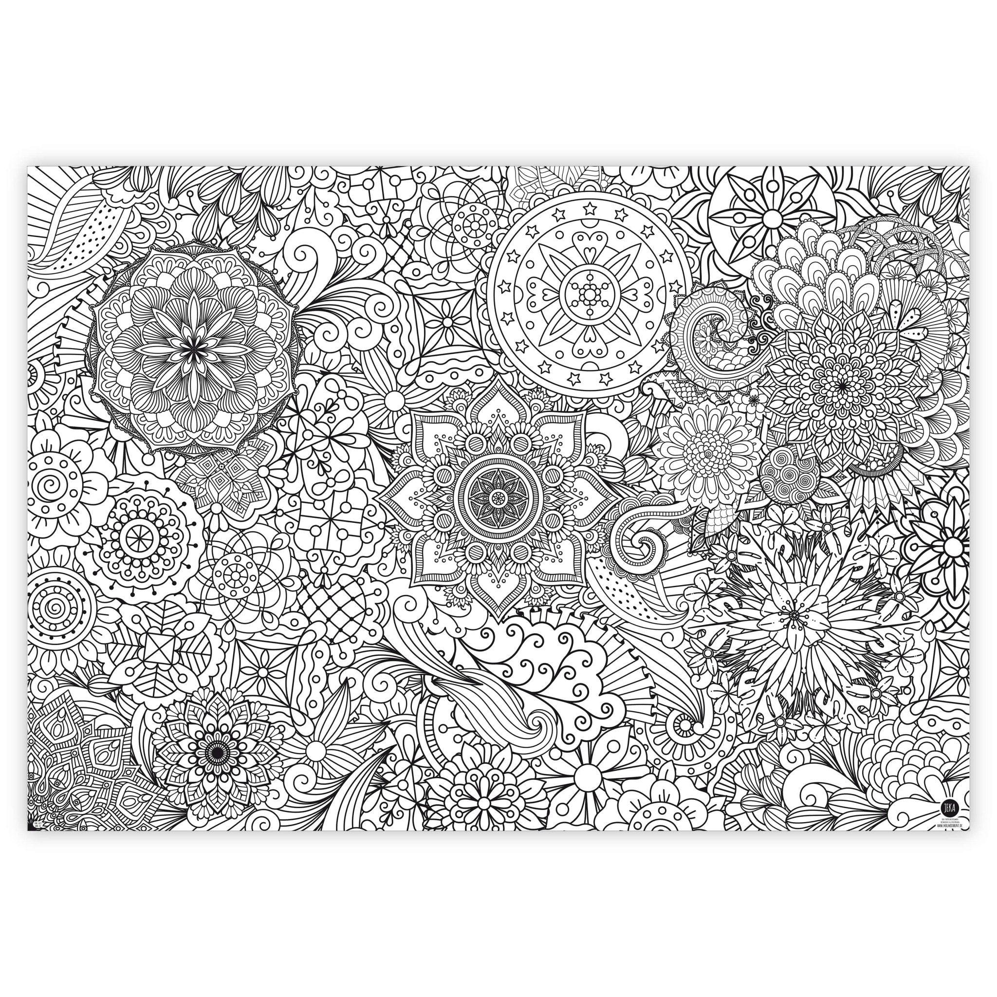 B - Ware Ausmal - Tischdecke "Mandala" Jeka - malmichbunt.de