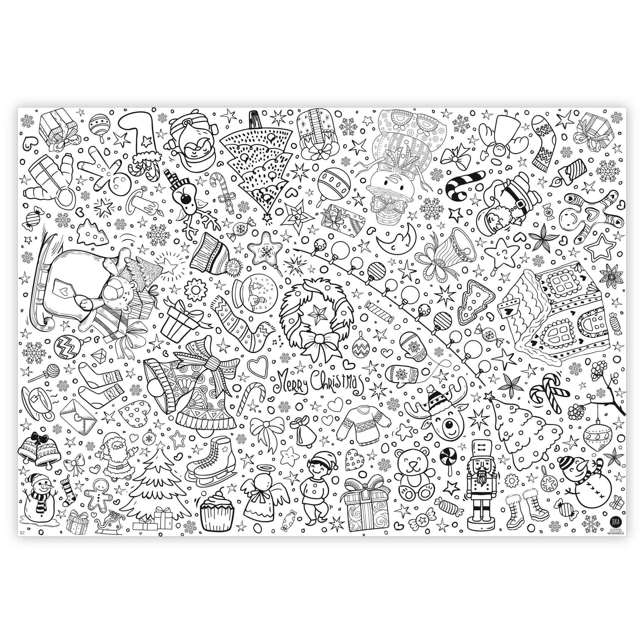 B - Ware Ausmal - Tischdecke “Weihnachten” Jeka - malmichbunt.de