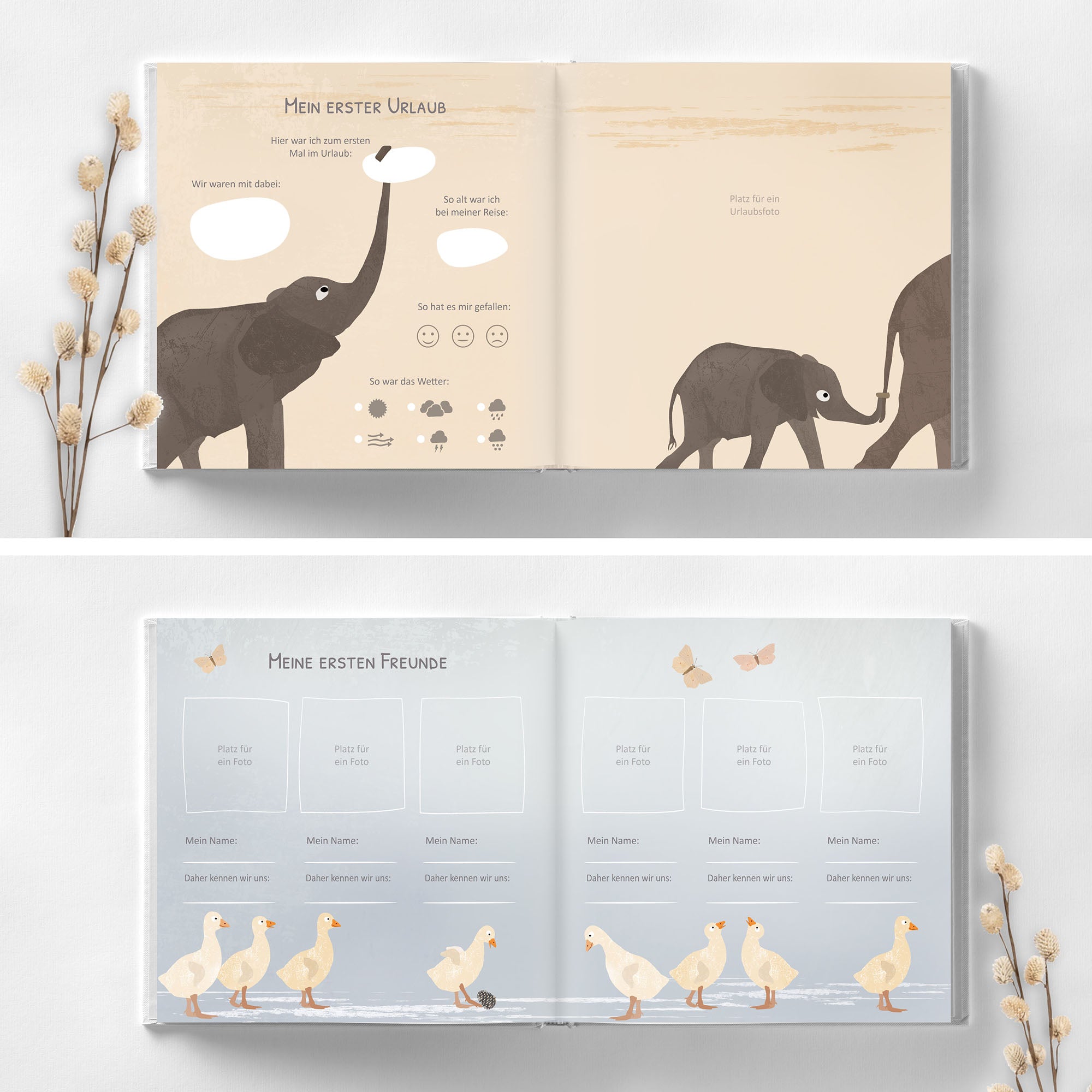 Babyalbum "Mein erstes Jahr" Fräulein Elvira - malmichbunt.de