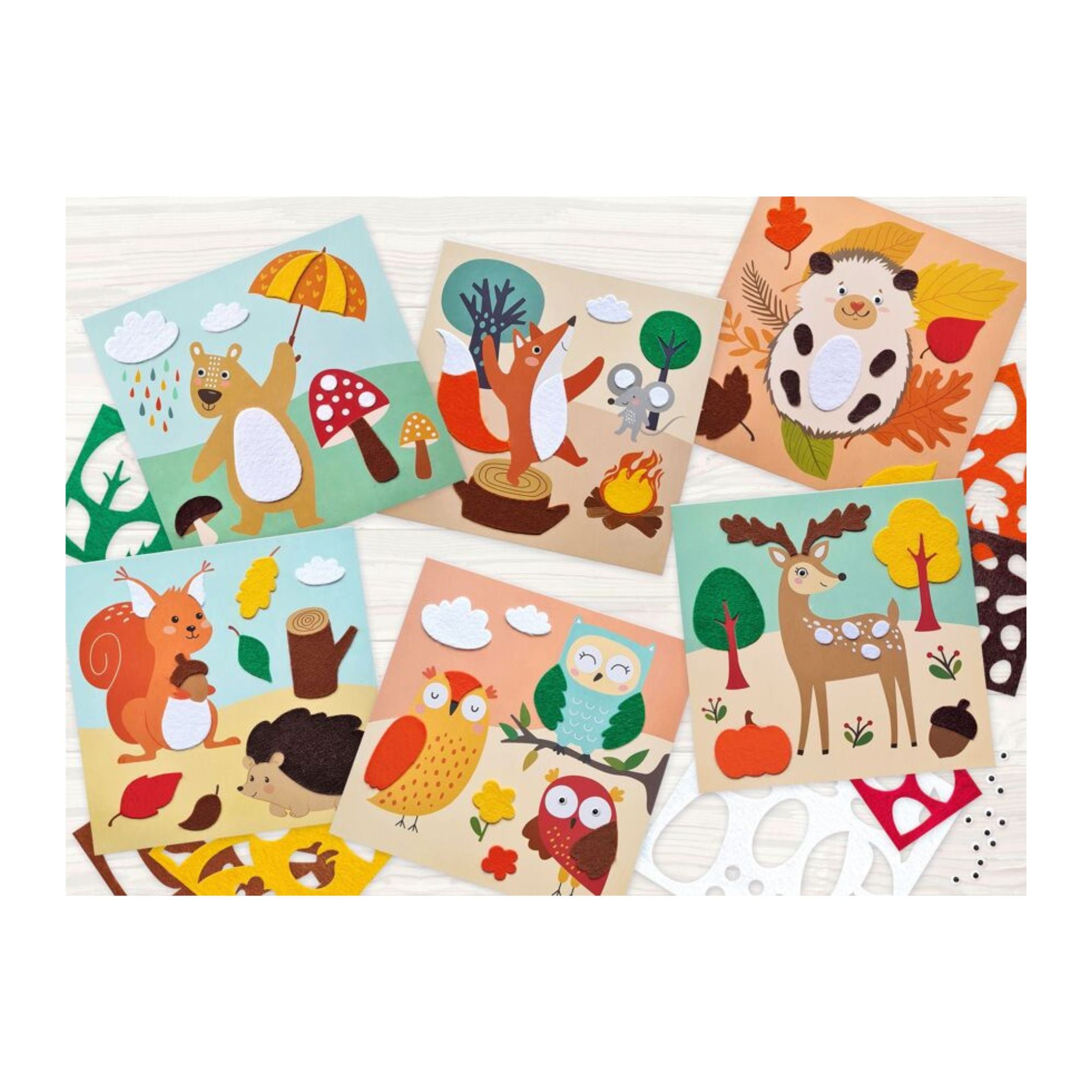 Bastelset Filzbilder "Forest friends" Ursus - malmichbunt.de