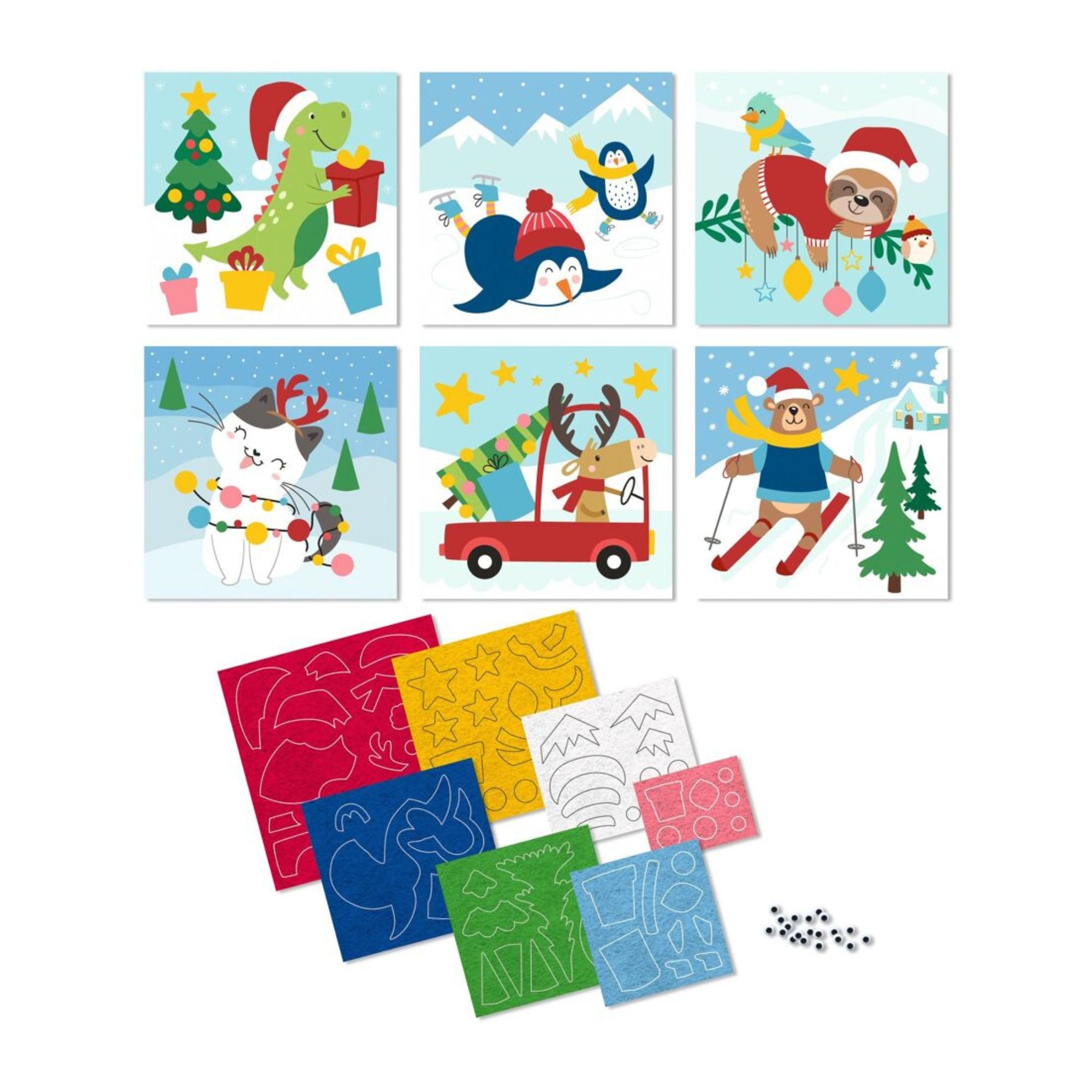 Bastelset Filzbilder "Winter friends" Ursus - malmichbunt.de