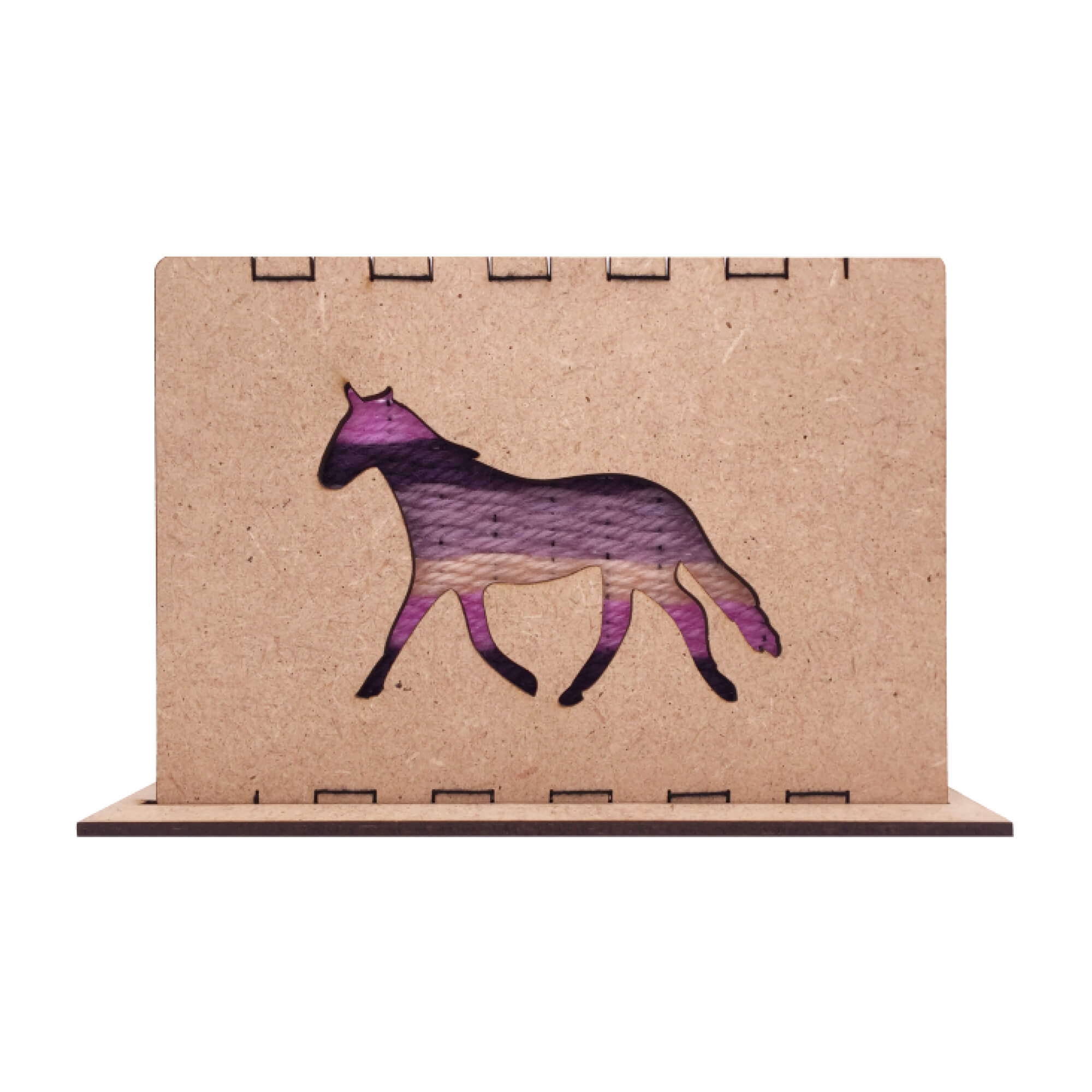 Bastelset Pferd - Weben für Kinder Mikiprojekt - malmichbunt.de