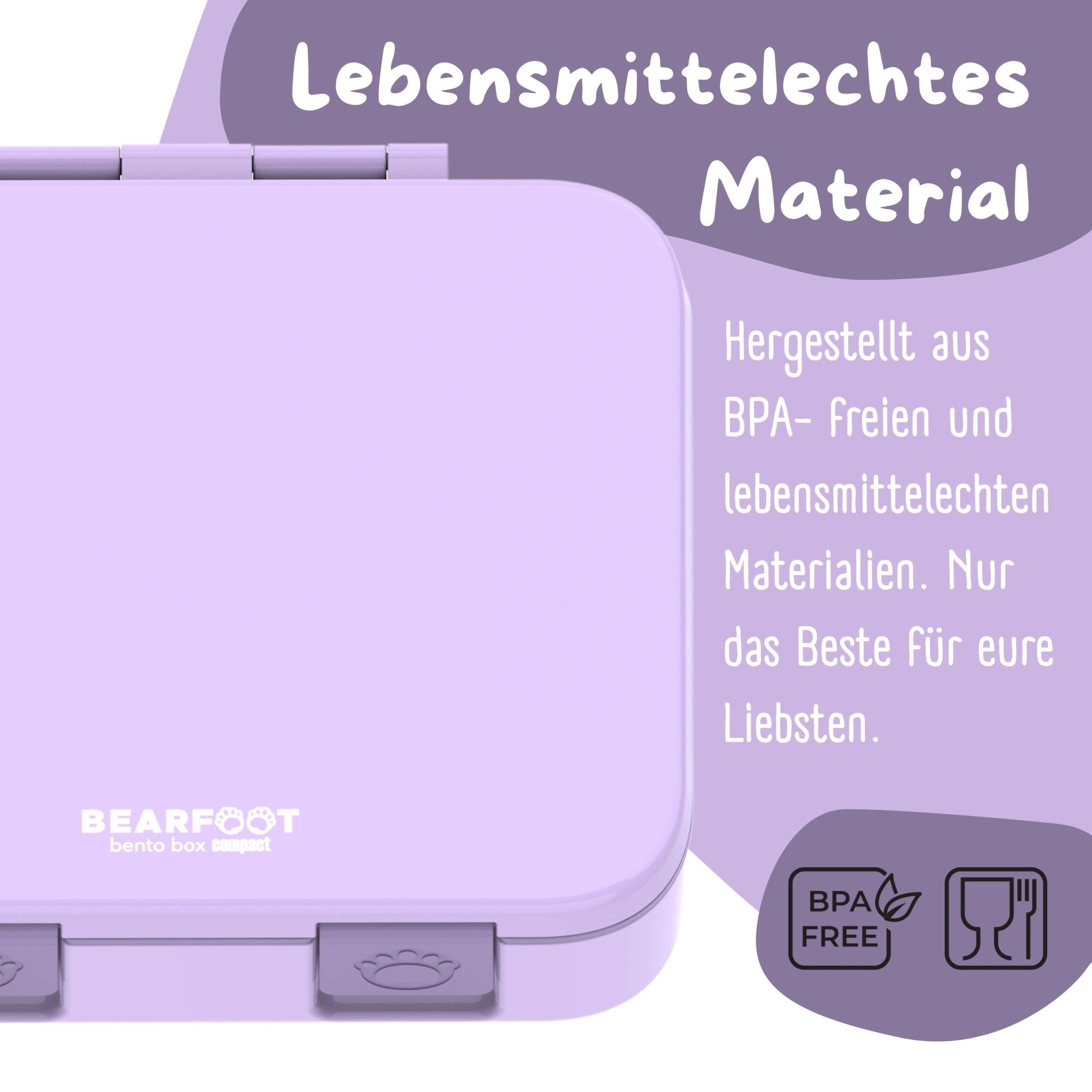BEARFOOT Bento Box COMPACT - lila: 1.000ml BEARFOOT - malmichbunt.de