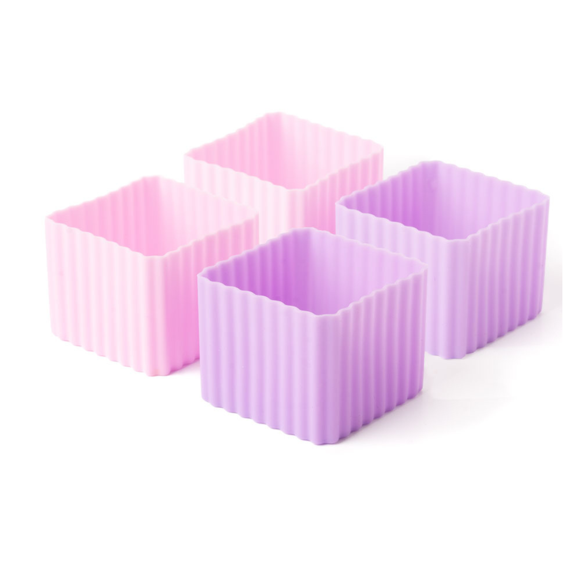 Bento Förmchen, 4er Set - LEKKABOX Cups - Rosa/Flieder Lekkabox - malmichbunt.de