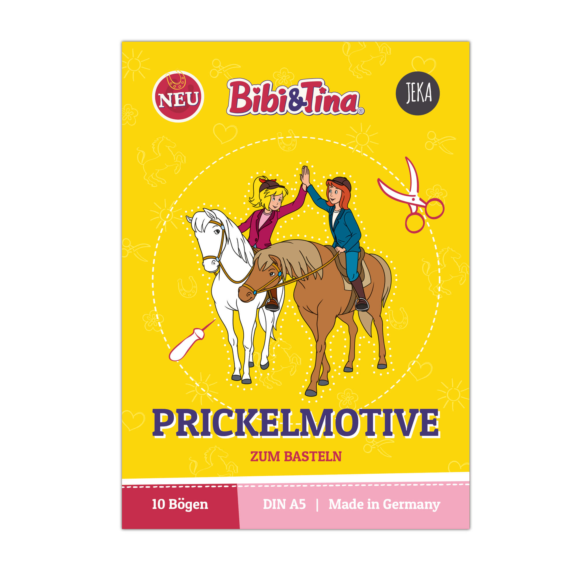 Bibi & Tina 10 Prickelmotive zum Basteln Jeka - malmichbunt.de