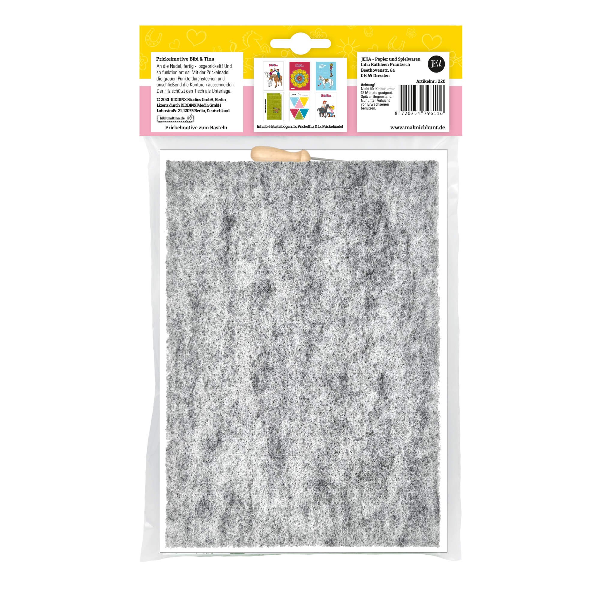 Bibi & Tina Prickelset zum Basteln Jeka - malmichbunt.de