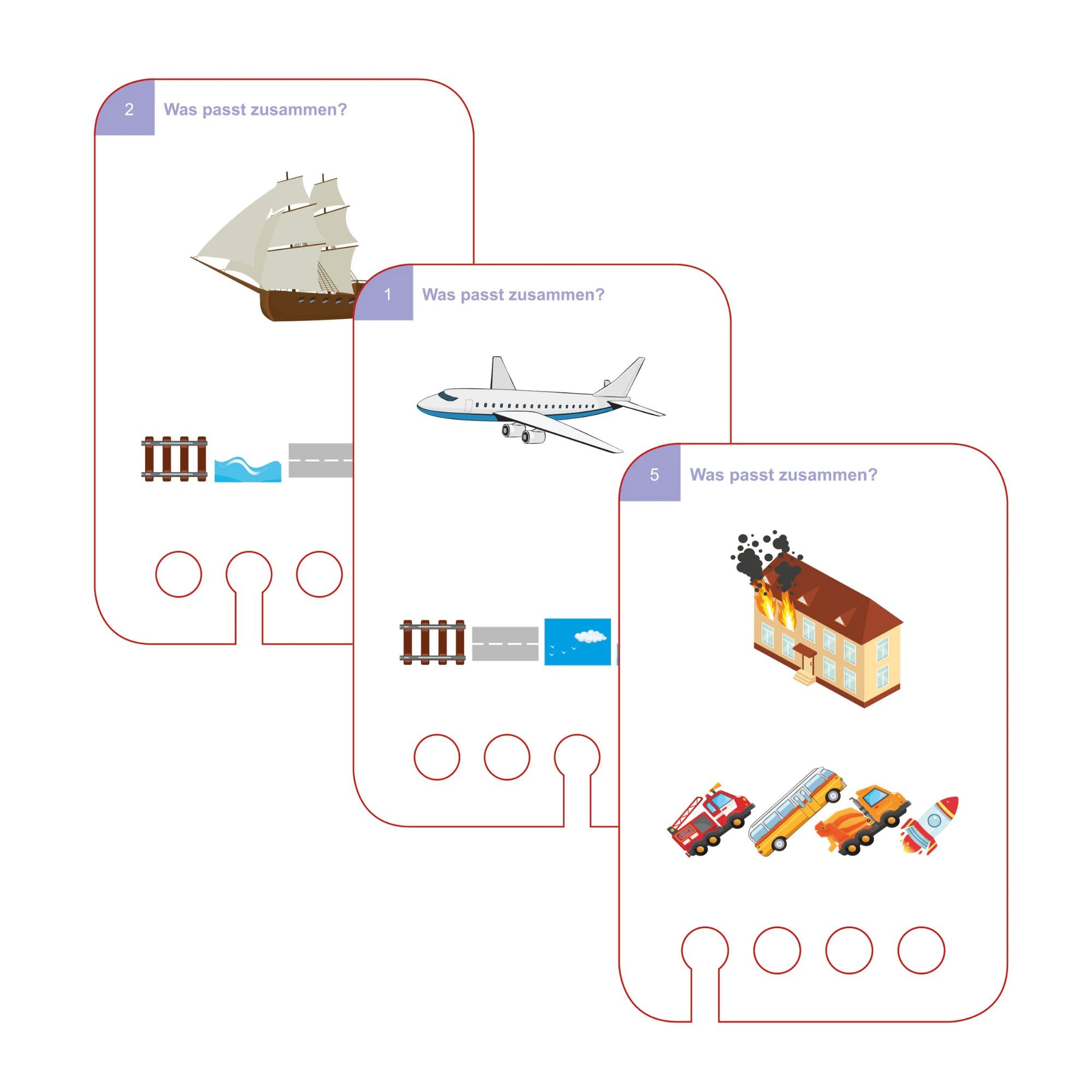 Bilder zuordnen (ab 4 Jahren) - Übungen für den Lochkasten Lernspielverlag - malmichbunt.de